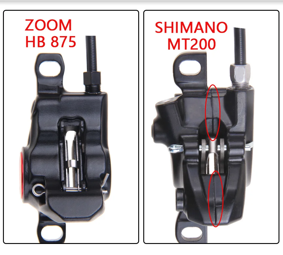 ZOOM HB-875 Тормоз mtb велосипед гидравлический тормоз 800/1400 мм горный велосипед масло давление дисковый тормоз набор передние и задние части велосипеда