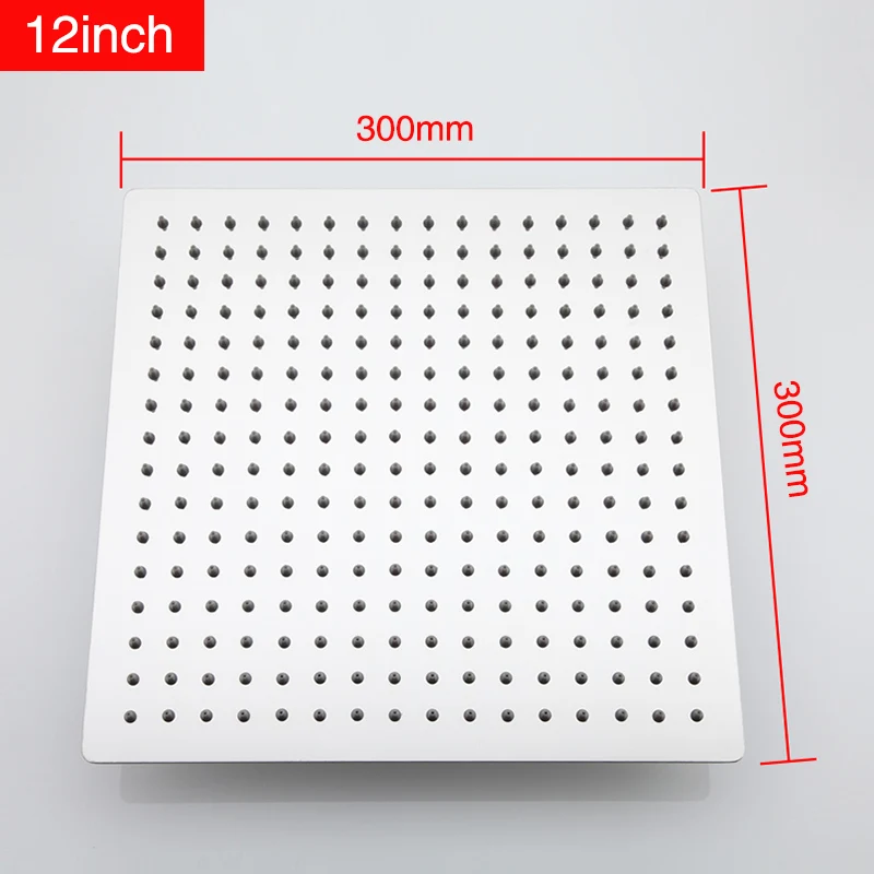 Square Chrome Ceiling Shower Heads 8/10/12/16 inch Rainfall Shower Head Round Square Chrome Ceiling Shower Heads 8/10/12/16 inch Rainfall Shower Head Round