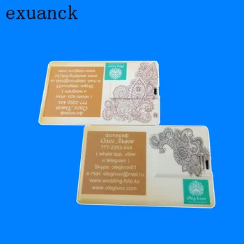 

exuanck gift usb stick , custom white card usb 2.0 flash pen drive 4-32GB for company gift Music album (over 10 pcs free logo)