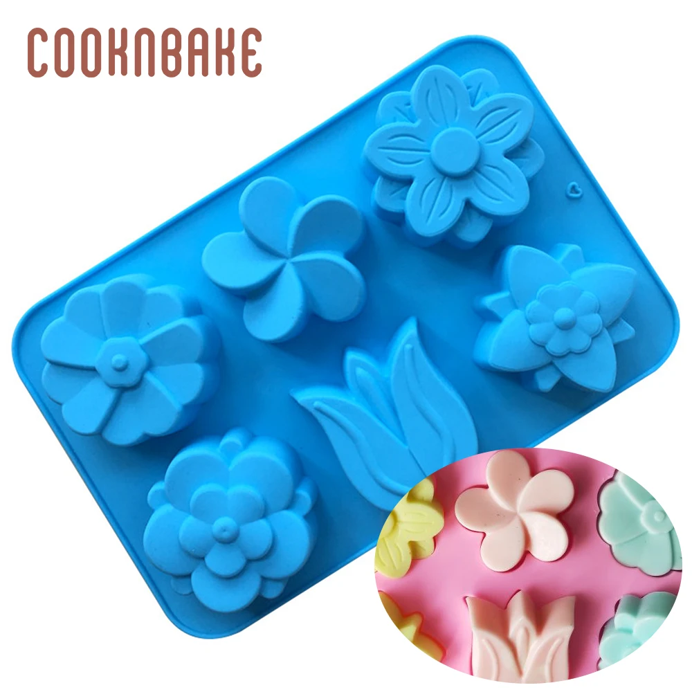 

COOKNBAKE Silicone Cake Mold for Soap cake baking Pudding jello forms Flower mooncake molds Pastry cake Bakeware baking tools