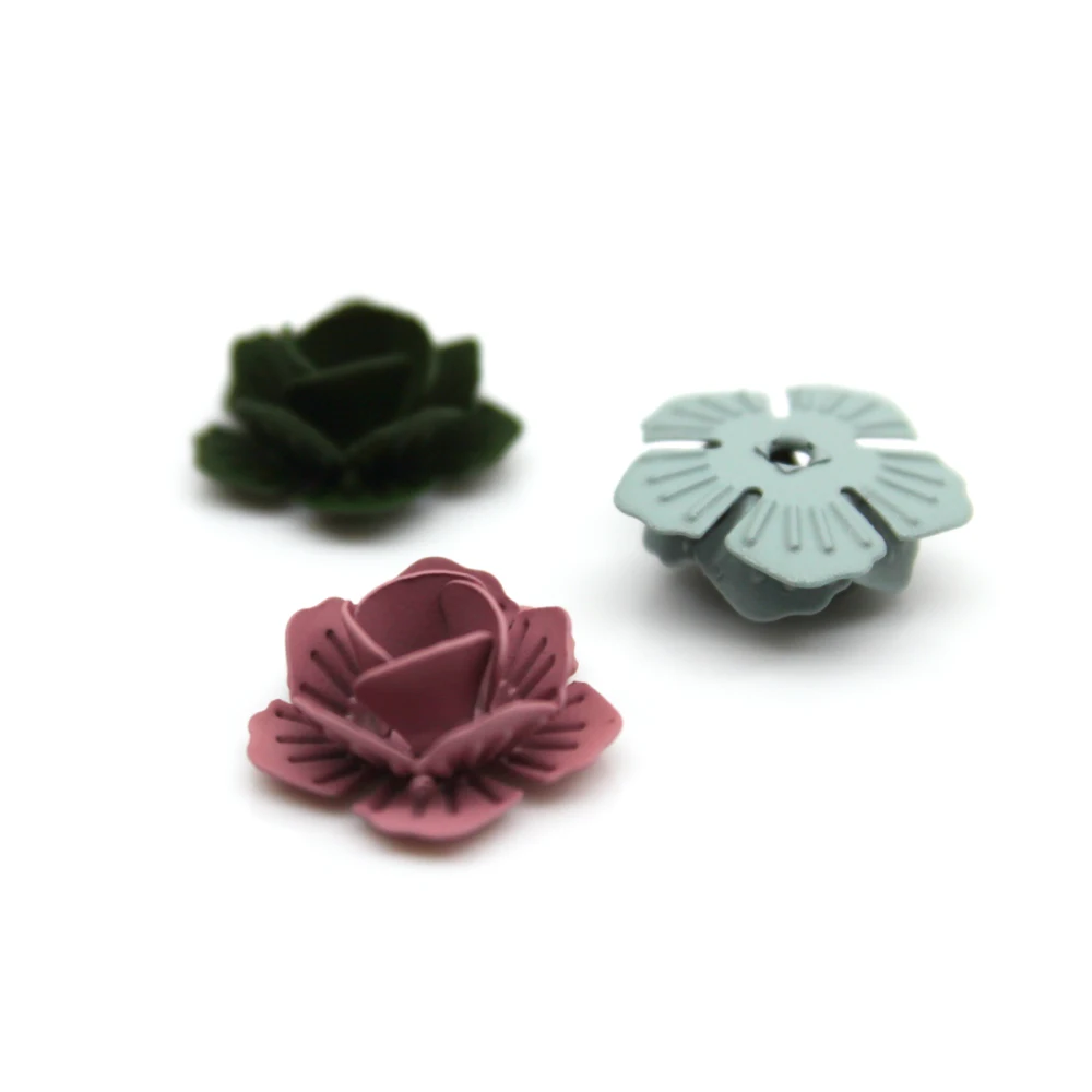 ZEROUP смешанные цвета плавающий цветок Подвески DIY ювелирные изделия браслет ожерелье кулон материал