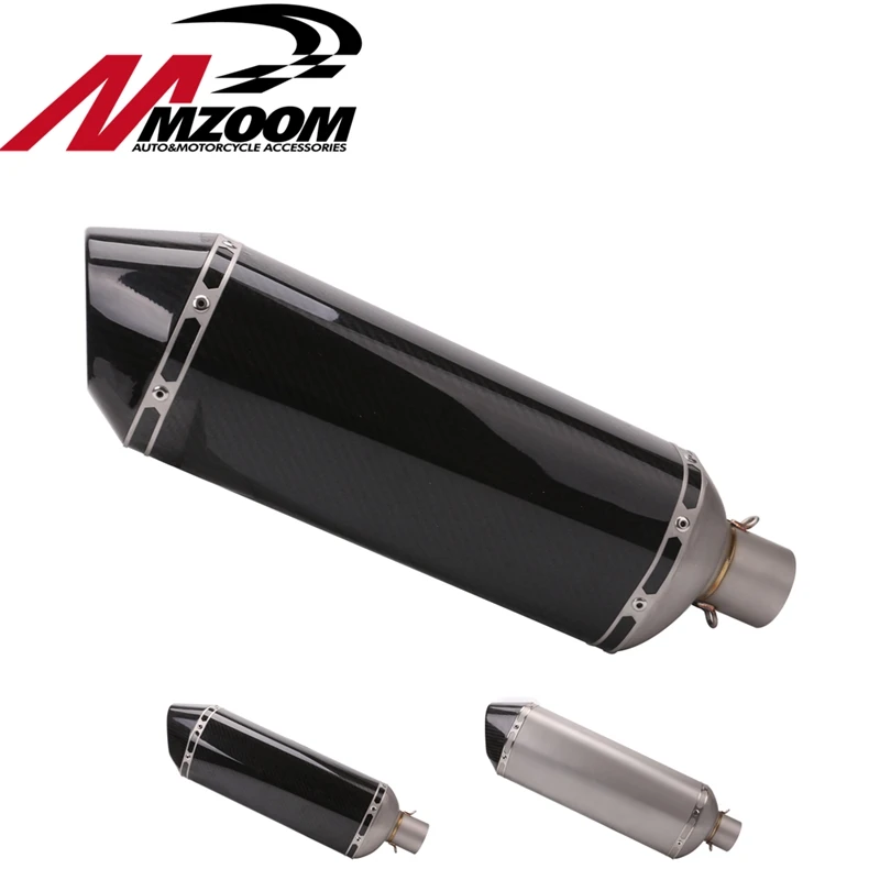 

Universal 470mm 51mm Motorcycle Motocross Scooter Exhaust Pipe Muffler for Ninjia300 Z750 R25 TMAX530 R6 Dirt Bike