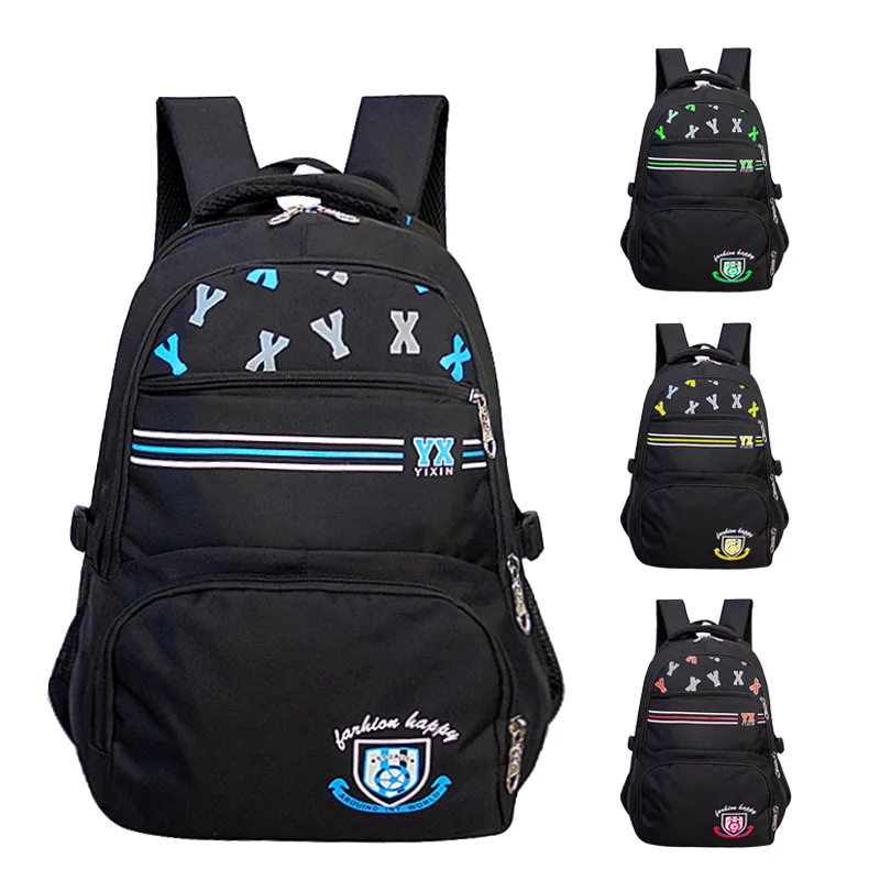 

2019 New Arrival Kids School Bag Boy's Backpack Fashion Large Capacity School Bags School Backpack For Girls Boys Double Zipper