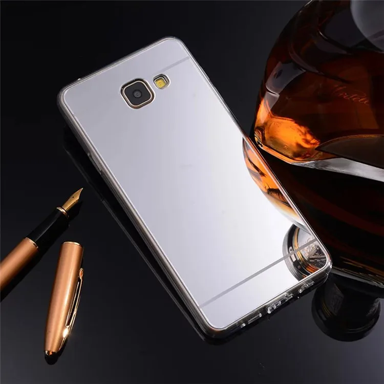 Ударопрочный зеркальный ТПУ Мягкий силиконовый чехол для Samsung Galaxy A8 Plus 2018 A3 A5 A7 J1 J3