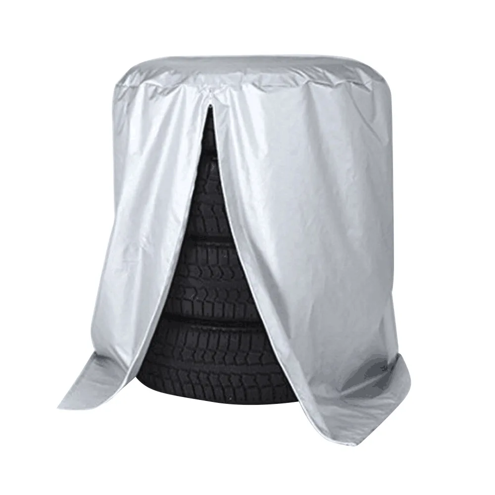 1 Pcs Silver Car Spare Tire Cover Tyre Cover Case Dust Proof Auto