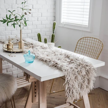 

Modern Wool Table Runners Home Textile Runner Cabinet Table Cover Table Runner For Wedding Party Banquet Decor camino de mesa