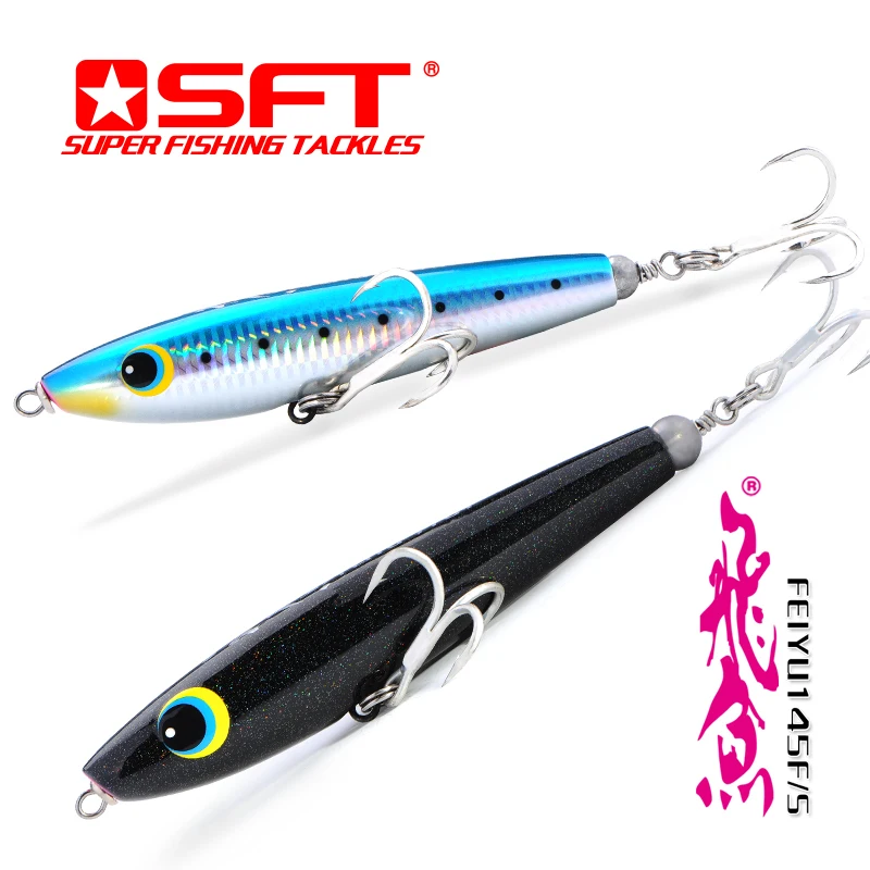 

Floating AND Sinking fishing lure bait 145mm Pencil Wooden Popper,specially for Yellowtail & Tuna lure bait fishing
