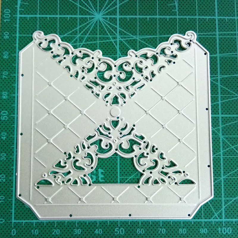 

HamyHo Knife Mold Lace Pocket Frame Crafts Metal Steel Cutting Die Stencil Scrapbooking DIY Paper Album Cards Embossing Dies