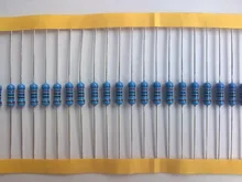 100 pces 2k ohm 1/4 w 2k resistor de filme de metal 2kohm 0.25 w 1% rohs