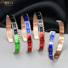 Alta calidad velocímetro titanium unisex de moda de acero inoxidable 316l de oro rosa plateado brazalete pulsera brazalete para hombre z001