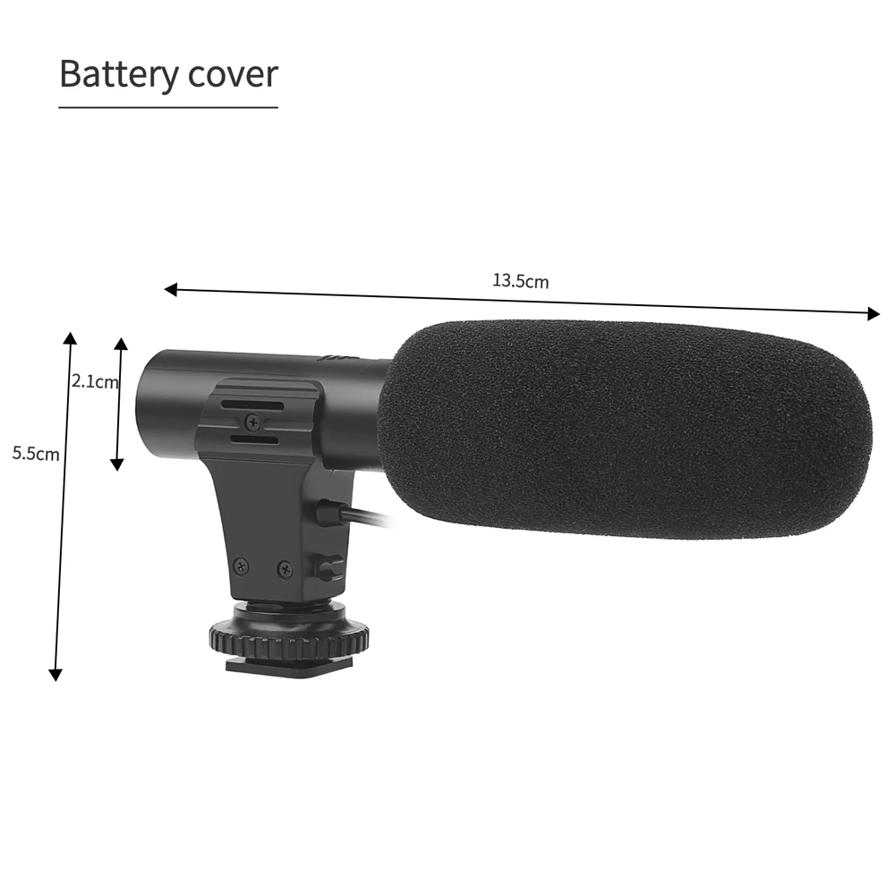 CVM-V30 PRO Pointing Condenser Microphone with Wind Muff for SLR Camera Camcorder. Vbestlife SLR Camera Condenser Microphone