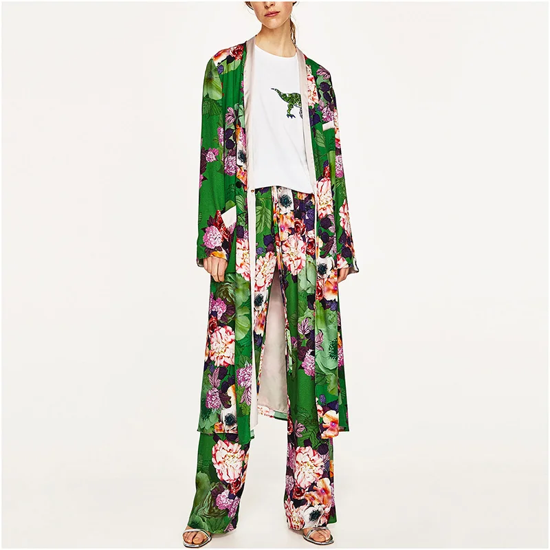 NYMPH High Quality 2017 New Summer Loose 2 Piece Pants Set Suit Long