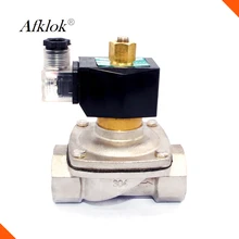 2/2 220VAC 2 дюйма нормально открытый воды электромагнитный клапан высокого Температура 150 градусов SS304