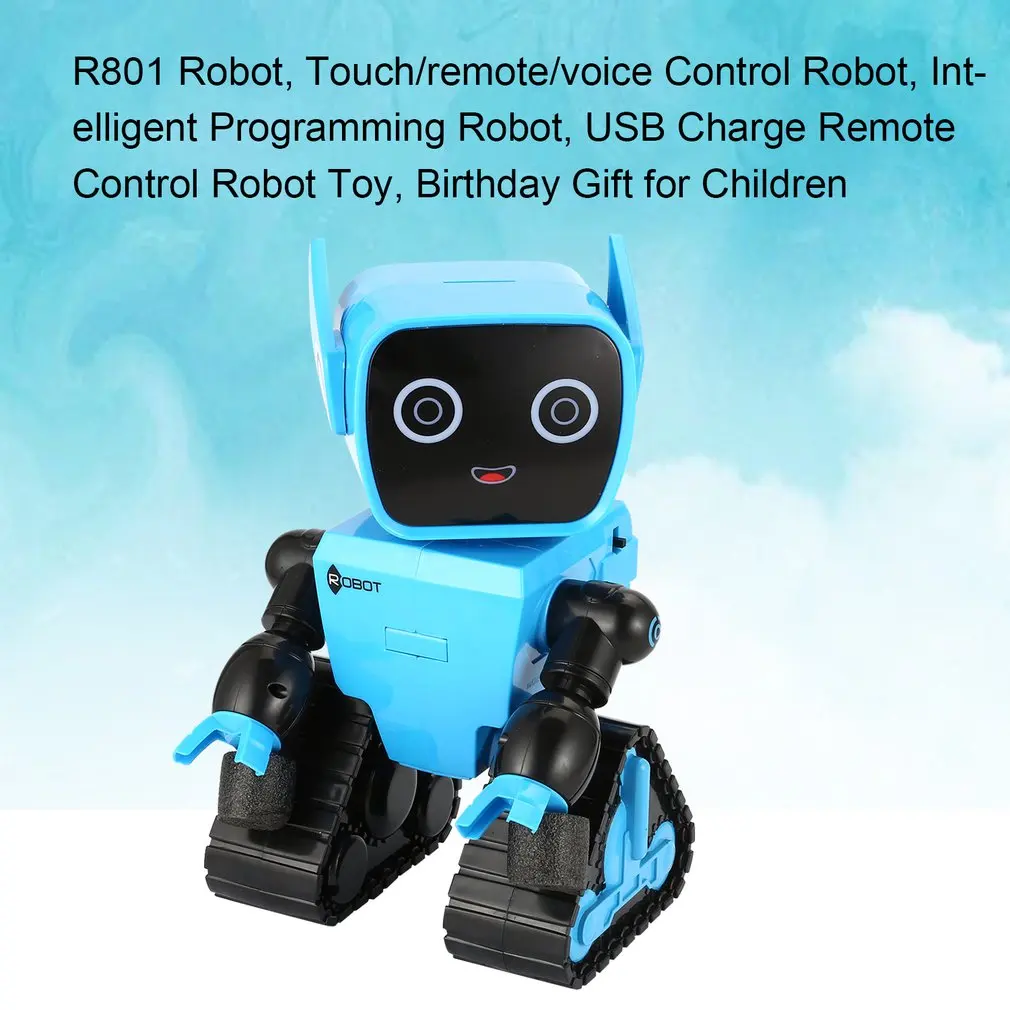 R801 Сенсорное/Дистанционное/Голосовое управление зондирование интеллектуальное Программирование автоматическое устройство с usb-портом зарядка пульт дистанционного управления игрушка подарок на день рождения для детей