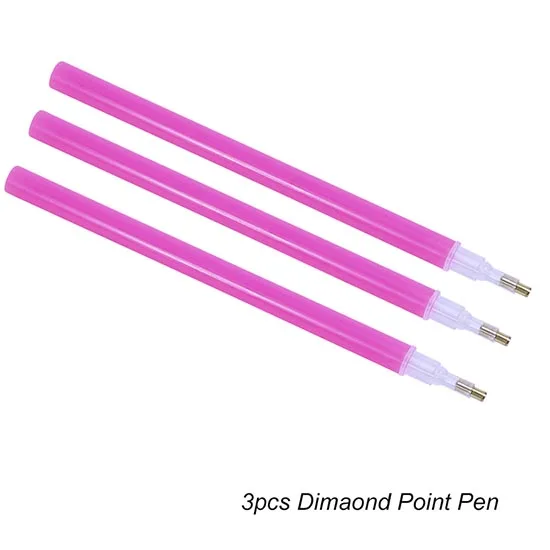 1 набор пластиковых восковых точечных ручек DIY алмазная паста наклейка клей куб глина для Стразы точечный выбор Дизайн ногтей маникюр CH686 - Цвет: 3pcs Diamond Pen