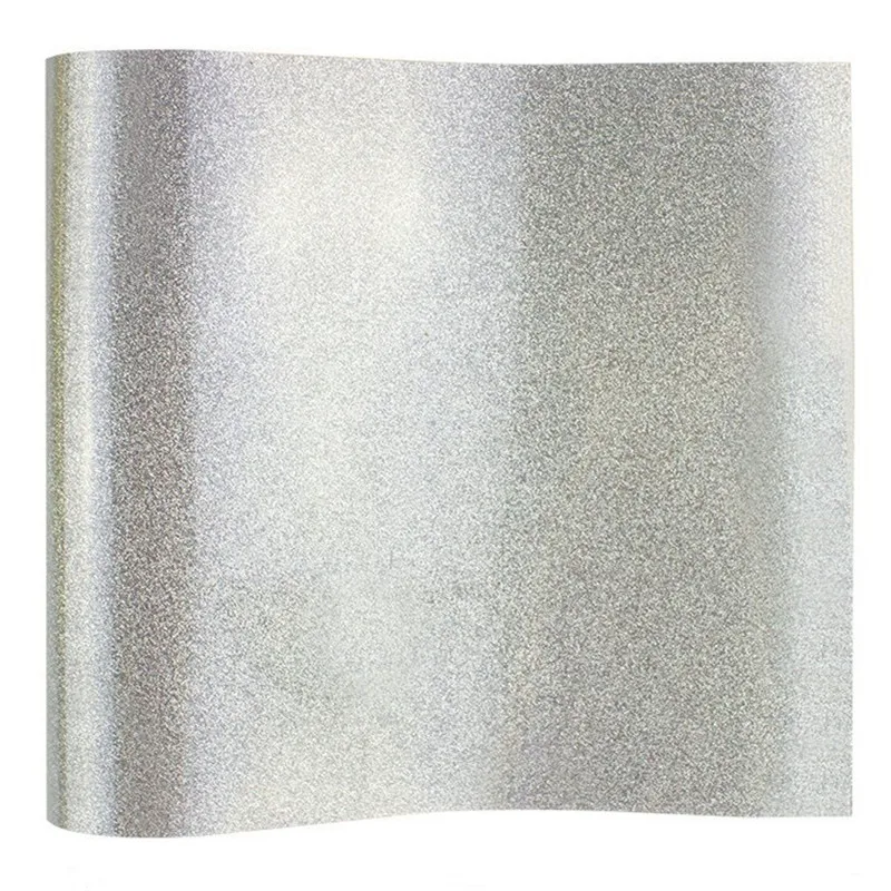 (0.5 м * 1 м) блестящие, серебряные Цвет cuttable ПУ flex винил A4 Размеры 20 "х 39.37" теплообмена винил для Костюмы футболки
