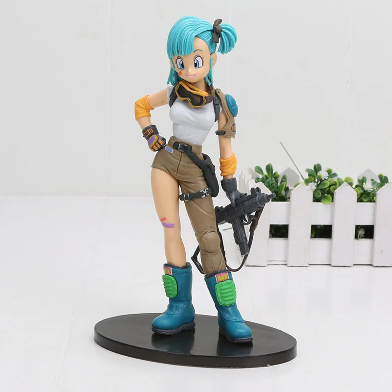 Dragon Ball Z скульптуры Большая фигурка Bulma DBZ Budokai Banpresto фигурки модель игрушки 20 см