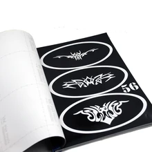 120 разрабатывает Временные Аэрограф фестиваль искусства многоразовые трафареты татуировки трафареты для аэрографии Шаблон Буклет книга 20