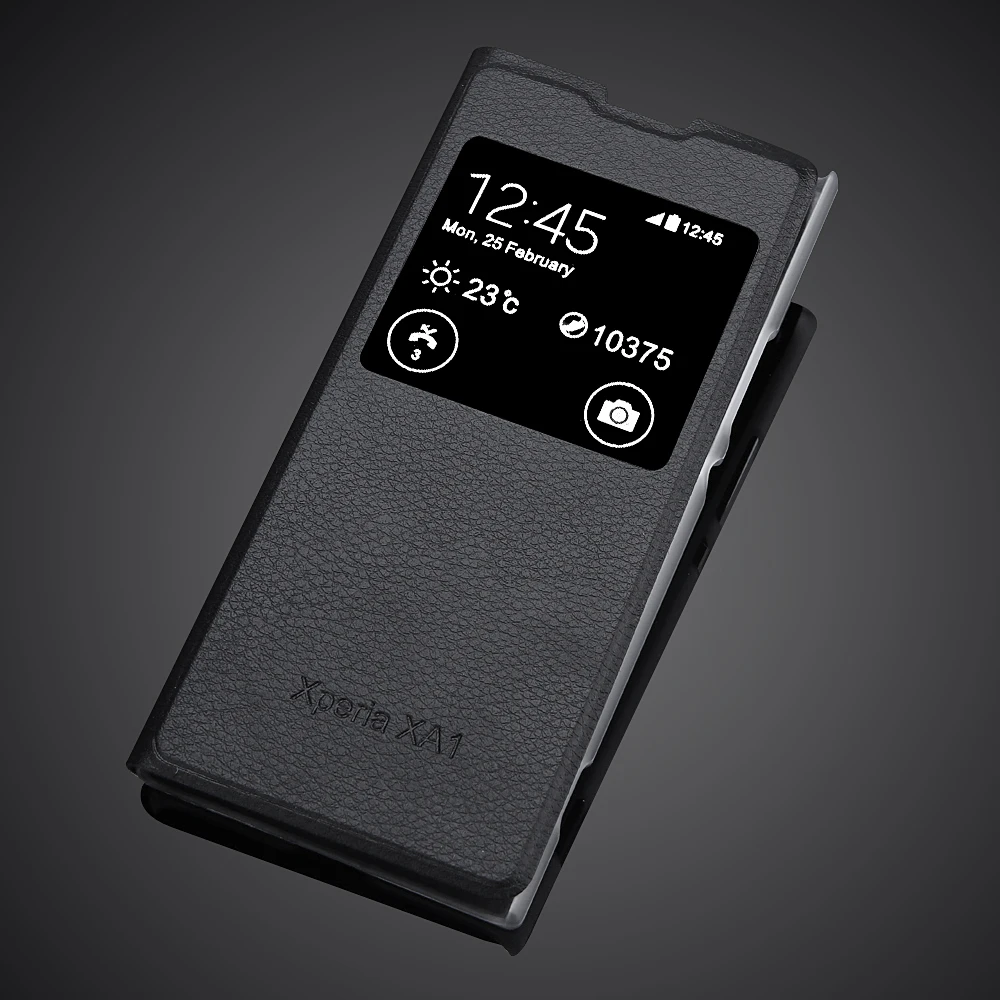 Для sony Xperia XA1 G3121 G3123 G3125 чехол для телефона из искусственной кожи для sony Xperia XA1 двойной G3112 G3116 чехол Чехол с окном