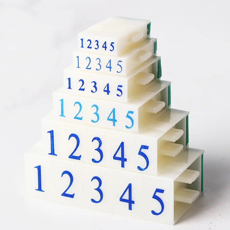 0-9 Numbers Rubber Stamp Combination DIY Crafts Adjustable Assembly Scrapbooking Supplies Plastic Identification Seal | Дом и сад