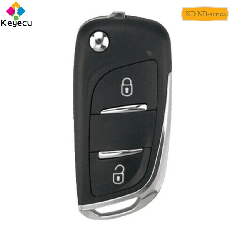 

KEYECU Replacement KD NB-Series NB11-2 for KD900 KD900+, KEYDIY Universal KD Remote Control Car Key With 2 Buttons