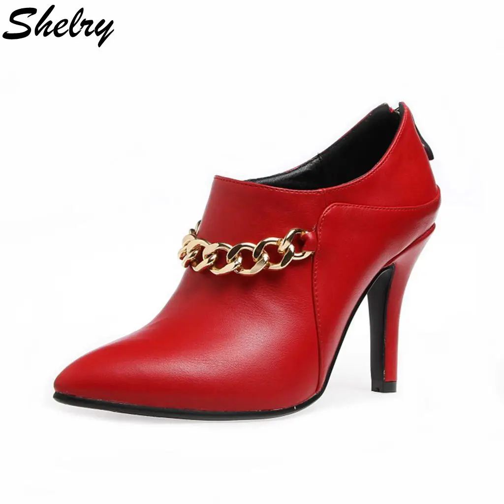 Red Shoes Women 2017 New Wedding Shoes High Heels Soft Leather Sexy