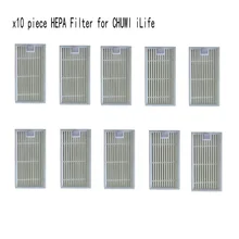 10 шт. HEPA фильтр для пылесоса CHUWI ilife v5s ilife v5 pro v1 V3 V3+ v5pro ilife x5 Запчасти для робота-пылесоса