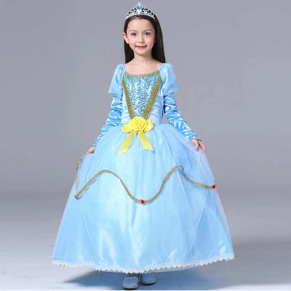Halloween costume for kids princess Sofia dress for girls Evening party