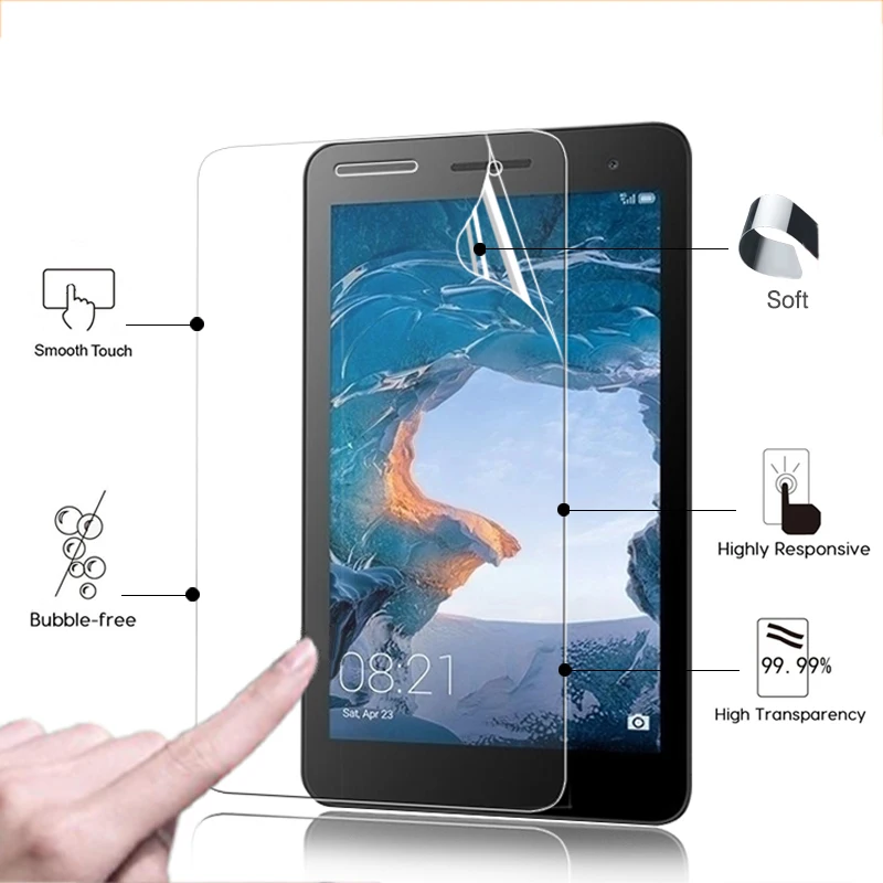 

Ультратонкая Защитная пленка для ЖК-экрана HD для планшета Huawei MediaPad T2 BGO-DL09 7,0 дюйма, прозрачная глянцевая защитная пленка + Инструменты