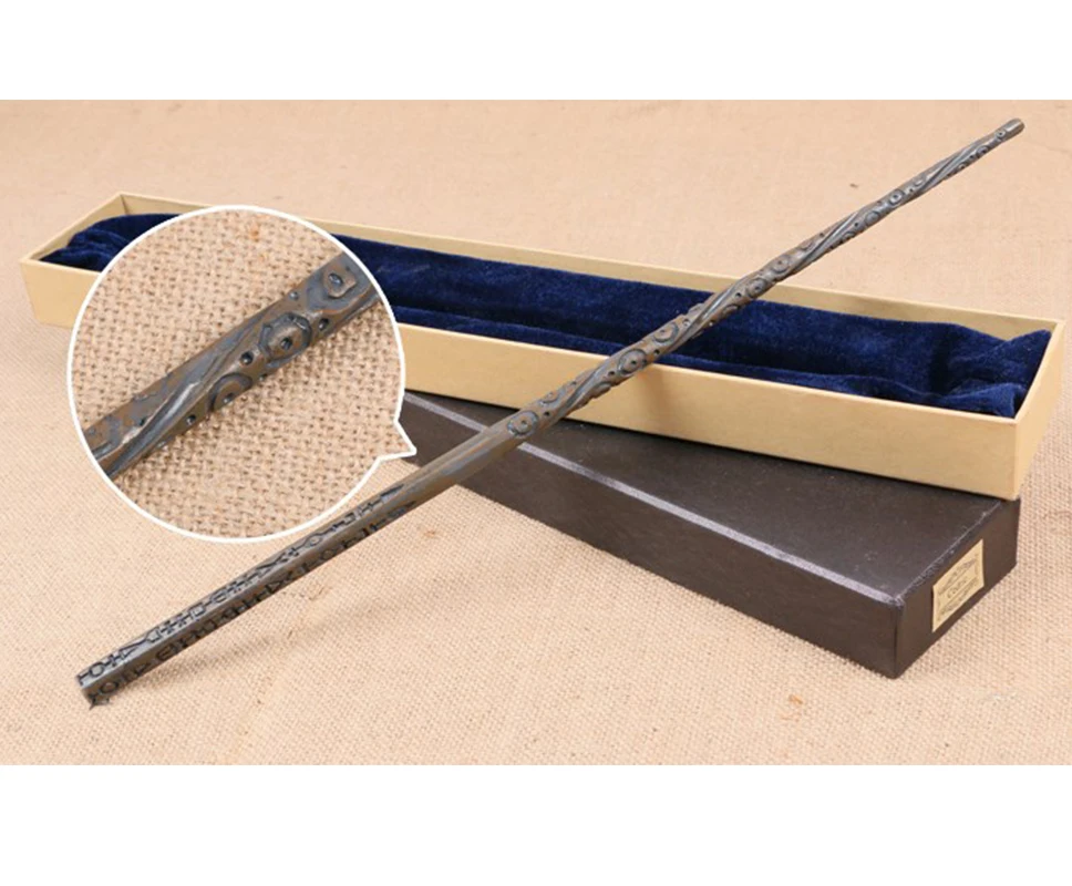 

Hign Quality Harry Wand Sirius Black Wand With iron Metal Core Hallows Hogwarts Halloween Gift With Box