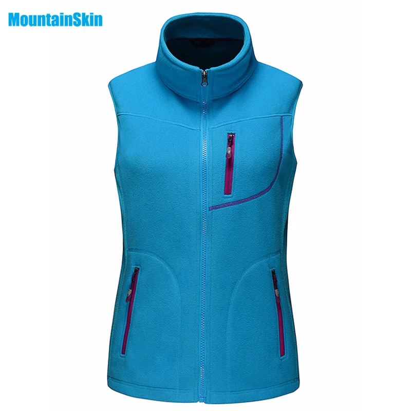 

Mountainskin Women Vest Winter Fleece Softshell Sleeveless Jackets Outdoor Sports Clothing Coat Hiking Skiing Female Vests MB011