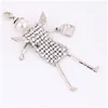 chenlege cute crystal key chain rhinestone keyring women bag charm keychain car key ring pendant wholesale ► Photo 3/4