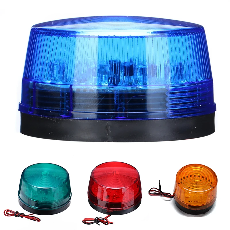 LED 12V Warning Light Alarm System Alarm Signaling Light Flashing Light