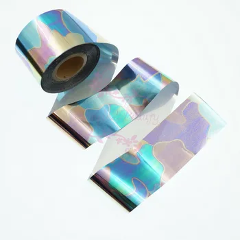 

1 Roll 4CM*100M Starry Shell Pattern Symphony Broken Glass Transfer Foil Paper Nail Art Manicure DIY Decorations Accessories