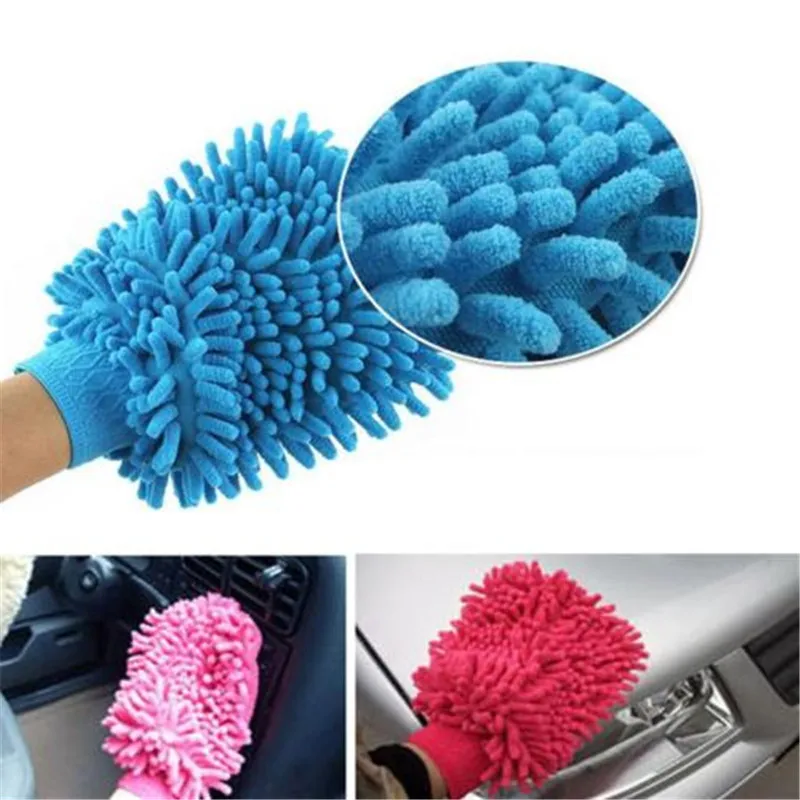 

1pcs Microfiber Home Cleaning Glove Car Window Washing Cloth Duster Towel Mitt Cleaner