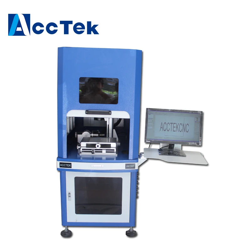 

3D fiber laser marking machine with full enclosed design, fiber laser marking devices