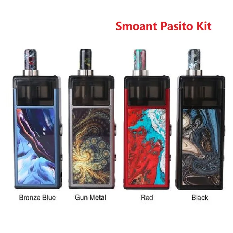 

NEW Smoant Pasito Pod Vape Kit with 1100mAh Battery & 3ml Capacity Refillable Pod & 1.4ohm/0.6ohm Coil E-cig Kit Vs Frenzy / D