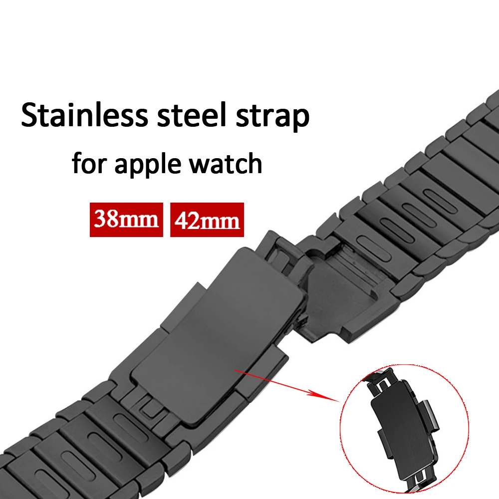 

EIMO Strap For Apple Watch Band 42mm 44mm Link Bracelet iwatch band 4 3 38mm 40mm 316L Stainless Steel Wristband watchband