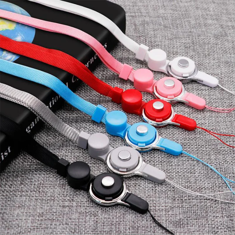 

1 Pcs Lanyards Neck Phone Strap Detachable Phone Hanging Rope Tie Strap Key ID Card Gym Wrist Strap Ring