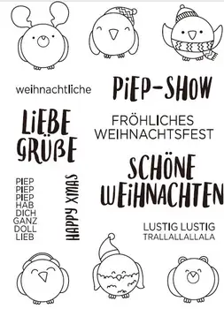 

German Transparent Clear Silicone Stamp/seal for DIY Scrapbooking/ Album Decorative Clear Stamp Sheets A1299