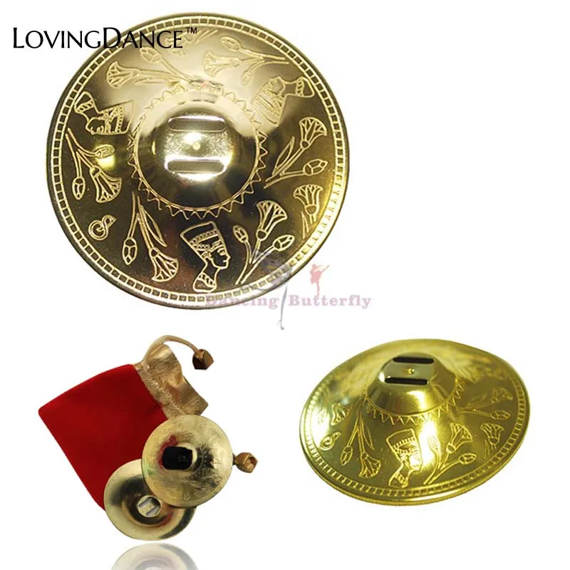 Brass Gold Finger Cymbals Dancer Accessories Belly Dancing Costume