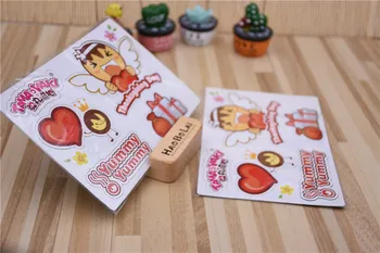 

Cartoon Fridge magnet in sheet Customized promotional gifts full color print on coated paper glossy finished small MOQ