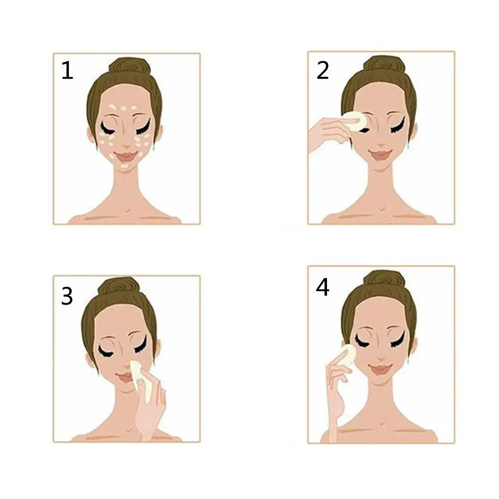 20 pcs Makeup Sponge Powder Puff Foundation Cosmetic Facial Sponges Soft Powder Puff for Beauty Tool Random Color