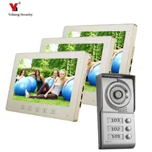 Yobang Security freeship 10-inch Villa entry door multi apartments video door phone Color Video Doorphone video Intercom Systems