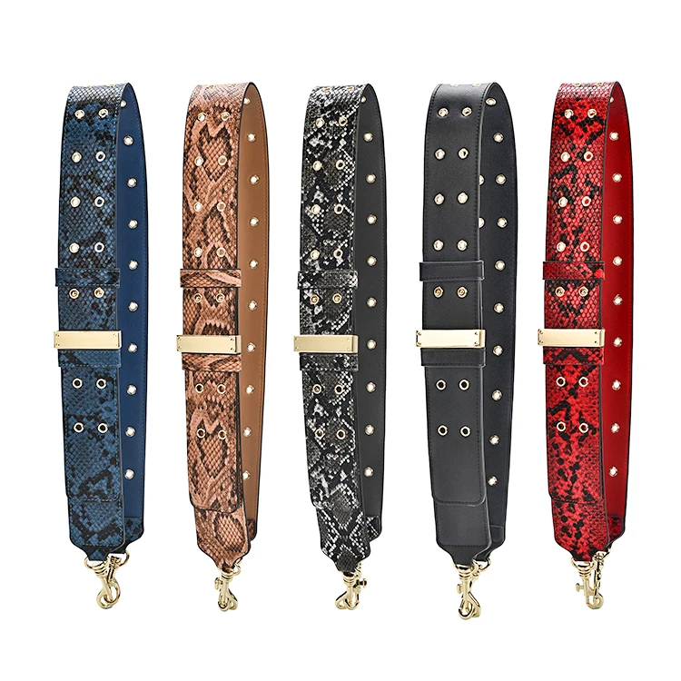 Fashion Bag Strap for Women Handbags Shoulder Strap for Shoulder Bag Strap of Tote Bag Belt Serpentine Pattern