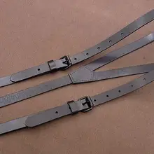 Кожа Черный Крюк Пряжка ремень кожа мужчины и женщины верхний слой кожаные плоскогубцы подтяжки с пряжками с крючком