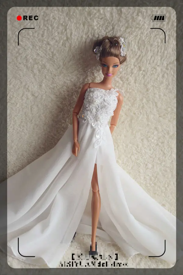 

Autonomous design handmade Gifts For Girls Doll Accessories Evening Suit Wedding Dress Clothes For bb Doll BBIA60
