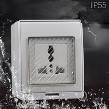 86 Тип Водонепроницаемый более функциональная розетка в комнате для защиты туалета брызговик на открытом воздухе поверхностный переключатель водонепроницаемый ящик
