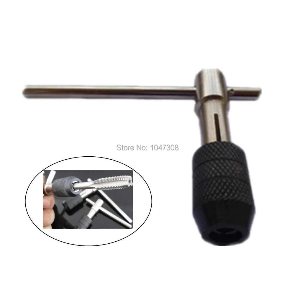 

T-Handle Tap Wrench M5-M8 Handle Reamer Adjustable T Type Screw Tap Holder Hand Wrench For Hand Taps/Reamers/Pipe Taps Brand New