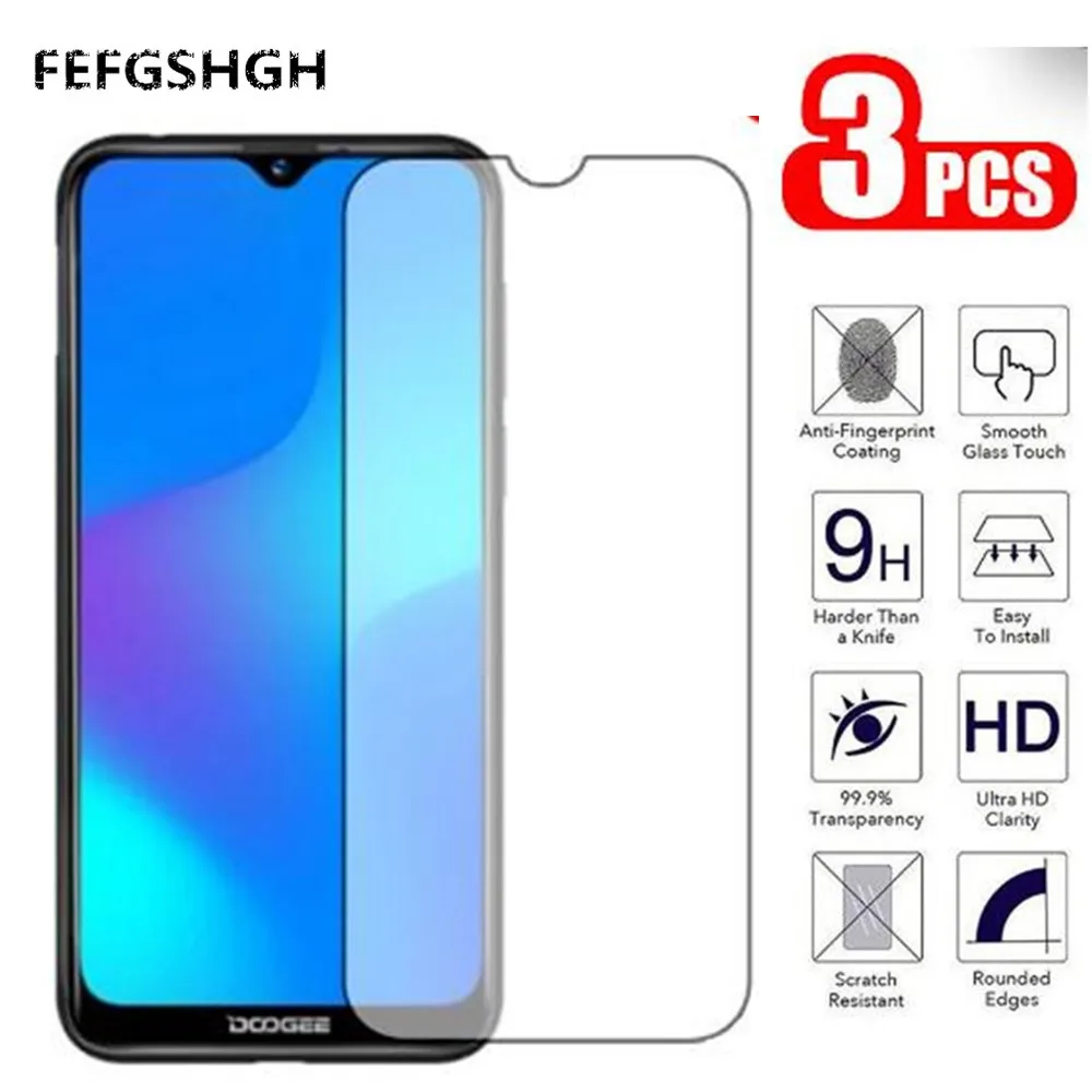 

2.5D 9H Tempered Glass For Doogee Y8 Plus Screen Protector Glass On The For Doogee Y8 Plus Protective Film Glass